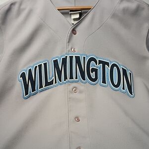 Vintage Wilmington Blue Rocks Authentic Baseball Jersey Game Worn Size 46 #18.